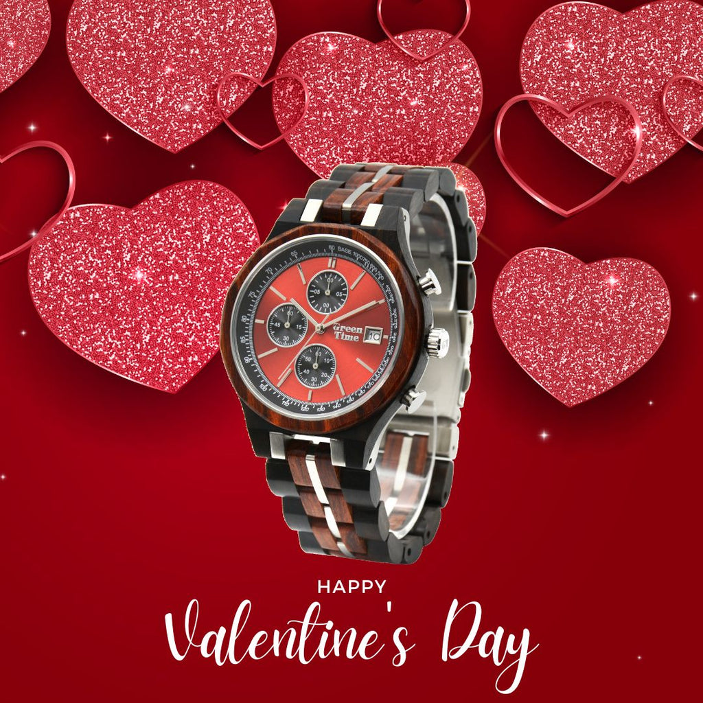 バレンタインギフトにGreen Timeの木製腕時計